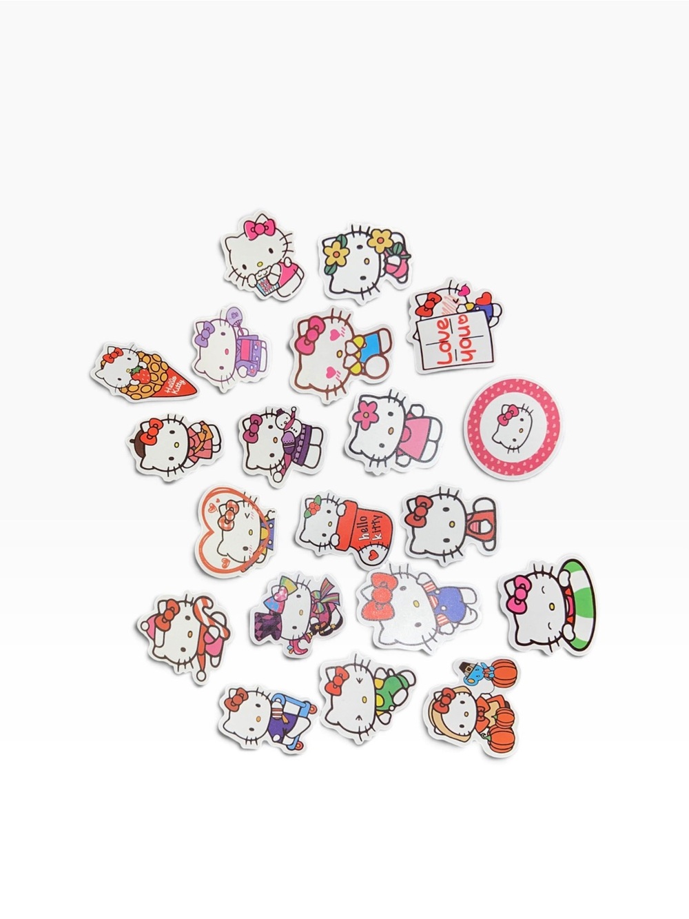 40 Sanrio Hello Kitty Assorted Color Sticker Set - Picture 2 of 2